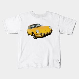 porsche 911 in yellow Kids T-Shirt